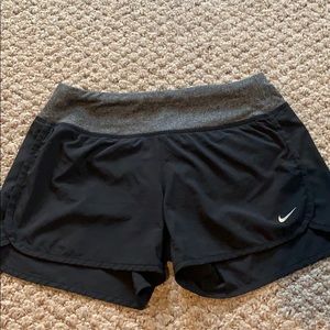 Nike black running shorts